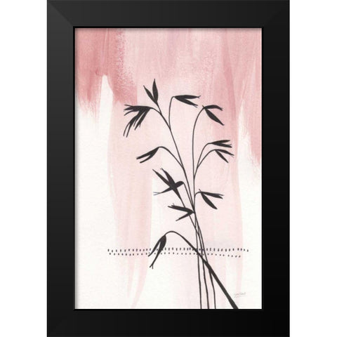 Valentine Blush I Black Modern Wood Framed Art Print by Mack, Lynn