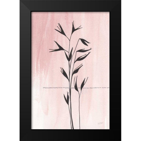 Valentine Blush II Black Modern Wood Framed Art Print by Mack, Lynn