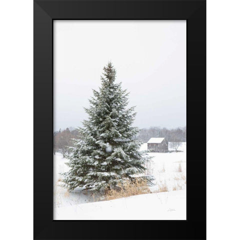 Perfect Pine Tree Black Modern Wood Framed Art Print by Aledanda