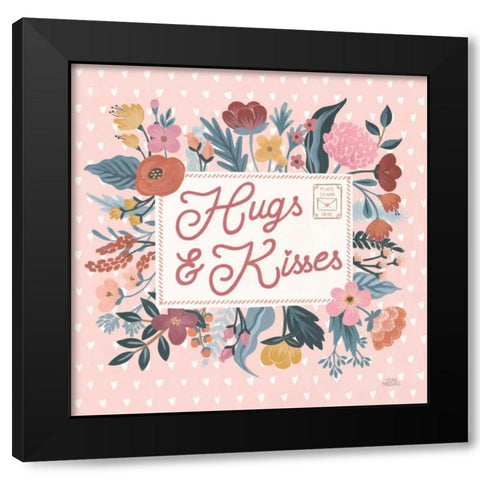 Love Letters VI Black Modern Wood Framed Art Print with Double Matting by Marshall, Laura