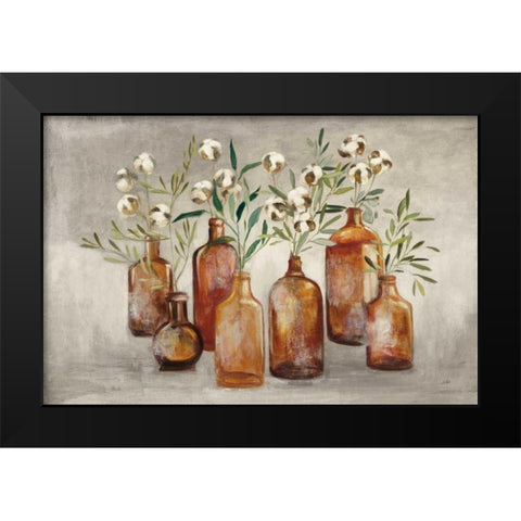 Cotton Still Life I Gray Black Modern Wood Framed Art Print by Purinton, Julia
