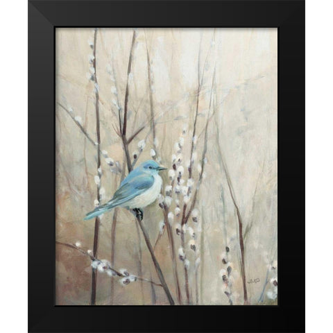 Pretty Birds Neutral IV Crop Black Modern Wood Framed Art Print by Purinton, Julia