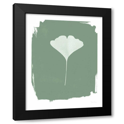 Nature by the Lake Gingko I Green Black Modern Wood Framed Art Print with Double Matting by Rhue, Piper