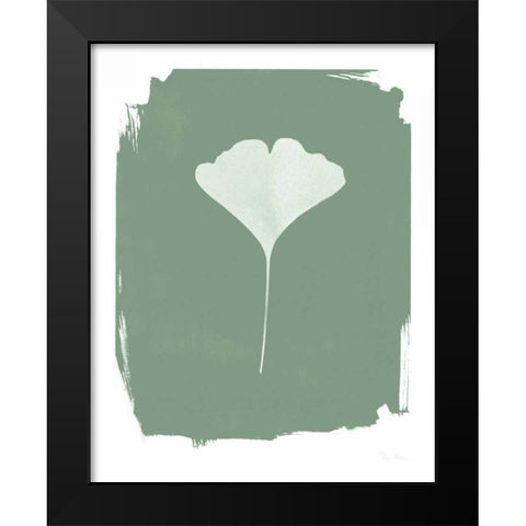 Nature by the Lake Gingko I Green Black Modern Wood Framed Art Print by Rhue, Piper