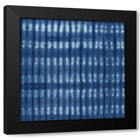 Shibori Square II Black Modern Wood Framed Art Print by Green, Nancy