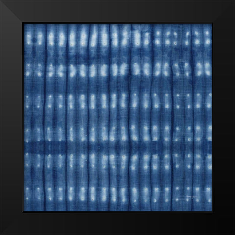 Shibori Square II Black Modern Wood Framed Art Print by Green, Nancy