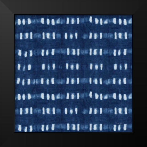 Shibori Square IV Black Modern Wood Framed Art Print by Green, Nancy