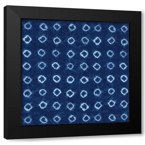 Shibori Square XI Black Modern Wood Framed Art Print by Green, Nancy