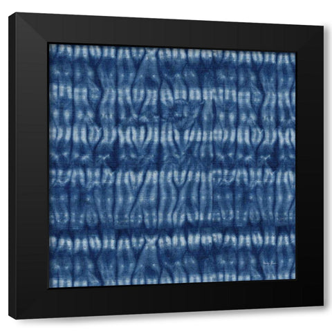 Shibori Square XIII Black Modern Wood Framed Art Print by Green, Nancy