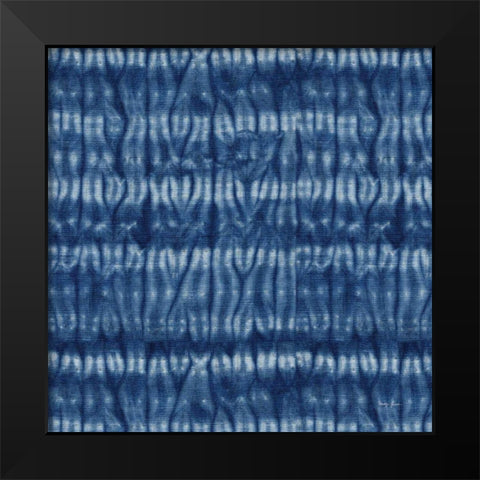 Shibori Square XIII Black Modern Wood Framed Art Print by Green, Nancy