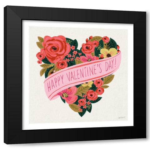 Be Mine II Black Modern Wood Framed Art Print by Tavoletti, Anne