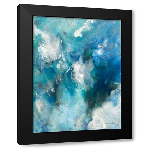 Plunge II Black Modern Wood Framed Art Print with Double Matting by Nai, Danhui