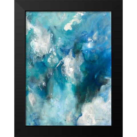 Plunge II Black Modern Wood Framed Art Print by Nai, Danhui