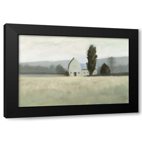 Quiet Valley Black Modern Wood Framed Art Print with Double Matting by Wiens, James