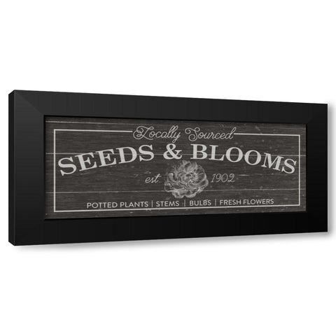 Flower Market II Dark Wood Black Modern Wood Framed Art Print by Wild Apple Portfolio