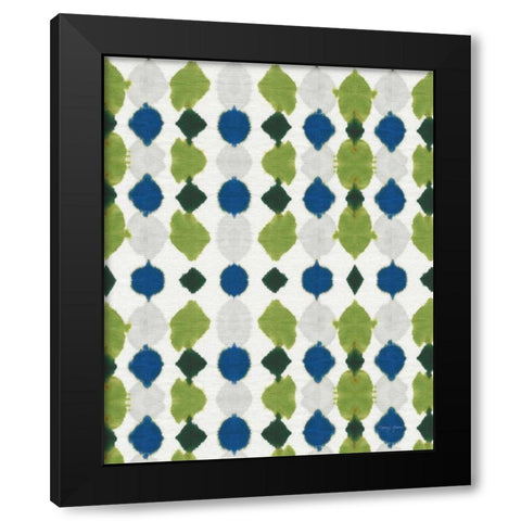 Watermark I Blue Green Black Modern Wood Framed Art Print with Double Matting by Green, Nancy