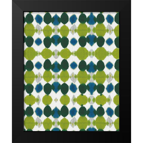 Watermark II Blue Green Black Modern Wood Framed Art Print by Green, Nancy