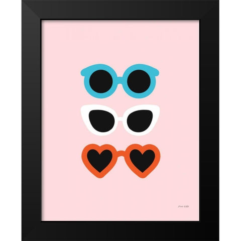 Sunglasses for All II Black Modern Wood Framed Art Print by Kelle, Ann