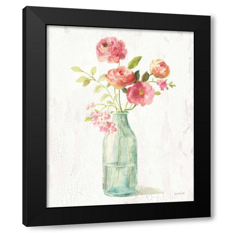 Full Bloom VI Black Modern Wood Framed Art Print by Nai, Danhui