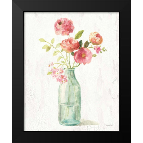 Full Bloom VI Black Modern Wood Framed Art Print by Nai, Danhui