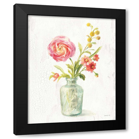 Full Bloom VII Black Modern Wood Framed Art Print by Nai, Danhui