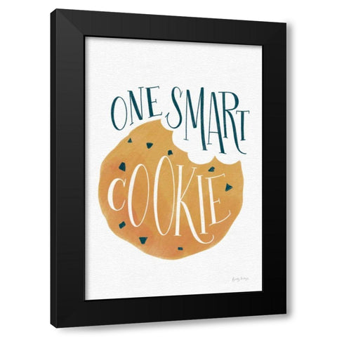 One Smart Cookie Black Modern Wood Framed Art Print by Thorns, Becky