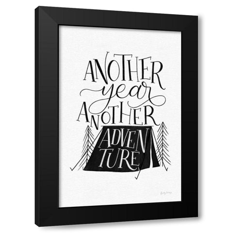 Adventure BW Black Modern Wood Framed Art Print with Double Matting by Thorns, Becky