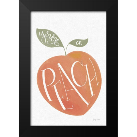 You are a Peach Black Modern Wood Framed Art Print by Thorns, Becky