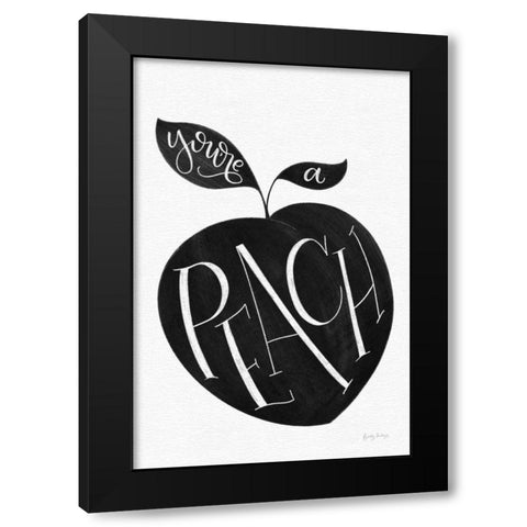 You are a Peach BW Black Modern Wood Framed Art Print with Double Matting by Thorns, Becky