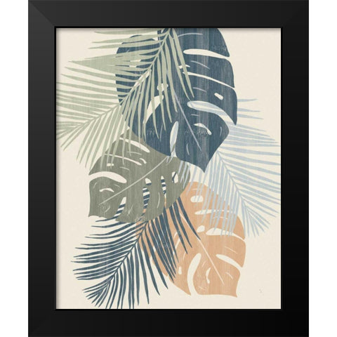 Monstera V Black Modern Wood Framed Art Print by Adams, Sarah