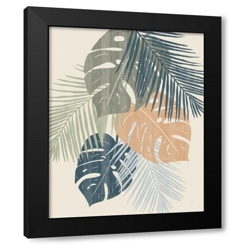 Monstera VI Black Modern Wood Framed Art Print by Adams, Sarah