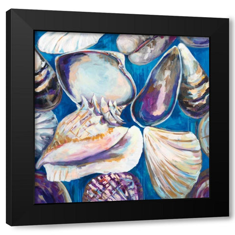 From the Beach Black Modern Wood Framed Art Print with Double Matting by Vertentes, Jeanette