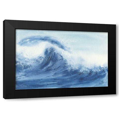 Waves II Black Modern Wood Framed Art Print by Paschke, Chris