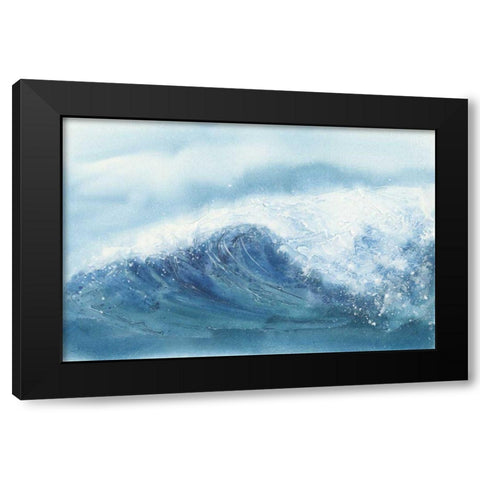 Waves III Black Modern Wood Framed Art Print by Paschke, Chris