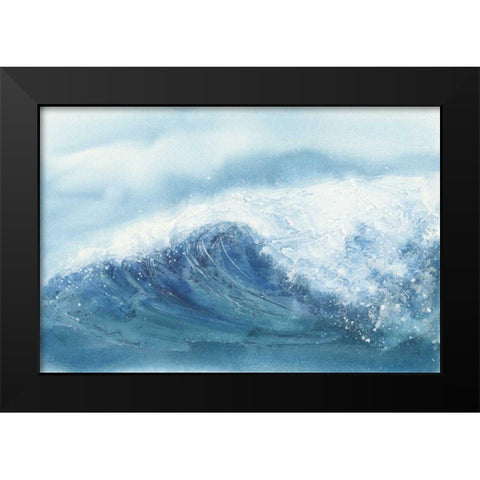 Waves III Black Modern Wood Framed Art Print by Paschke, Chris