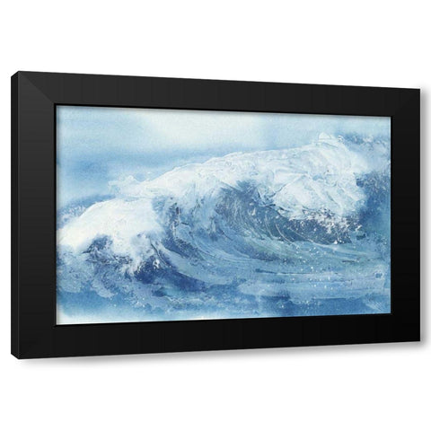 Waves IV Black Modern Wood Framed Art Print by Paschke, Chris