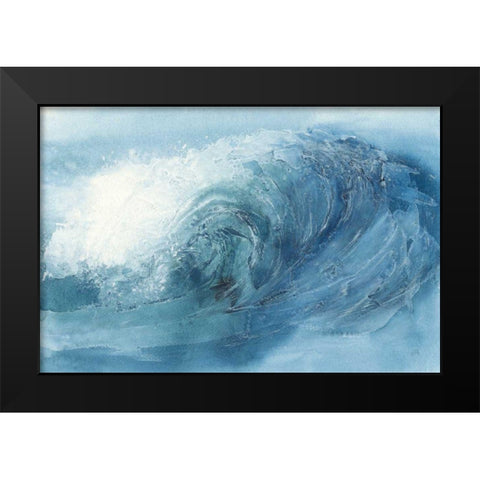 Waves VI Black Modern Wood Framed Art Print by Paschke, Chris