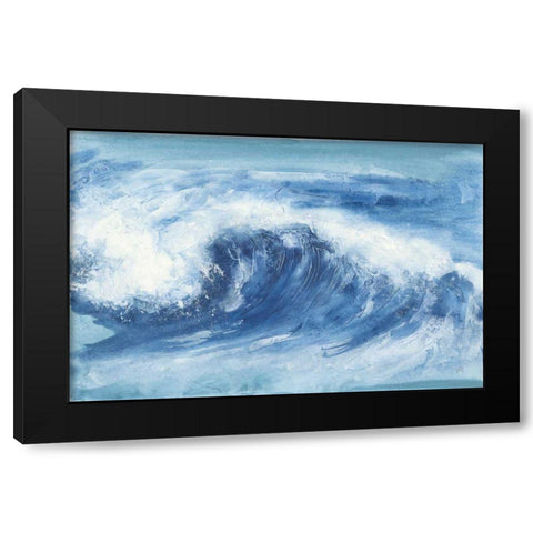 In the Blue II Black Modern Wood Framed Art Print with Double Matting by Paschke, Chris