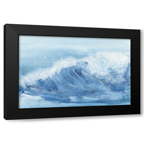 In the Blue III Black Modern Wood Framed Art Print with Double Matting by Paschke, Chris