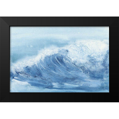 In the Blue III Black Modern Wood Framed Art Print by Paschke, Chris