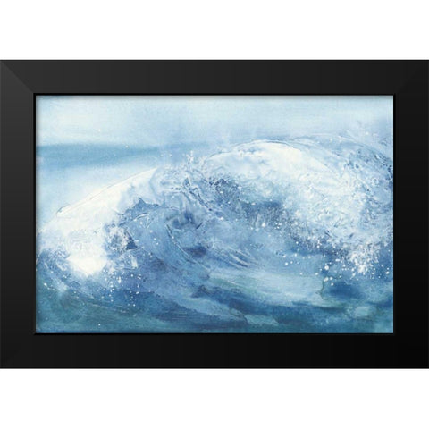 In the Blue IV Black Modern Wood Framed Art Print by Paschke, Chris
