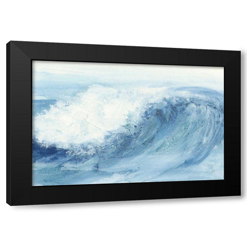 In the Blue V Black Modern Wood Framed Art Print with Double Matting by Paschke, Chris