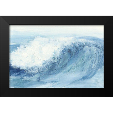 In the Blue V Black Modern Wood Framed Art Print by Paschke, Chris