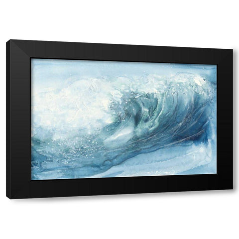 In the Blue VI Black Modern Wood Framed Art Print with Double Matting by Paschke, Chris