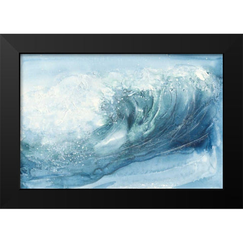 In the Blue VI Black Modern Wood Framed Art Print by Paschke, Chris