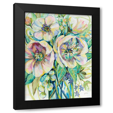 Engaging Black Modern Wood Framed Art Print with Double Matting by Vertentes, Jeanette