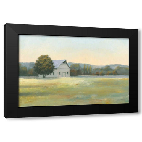 Morning Meadows II Black Modern Wood Framed Art Print with Double Matting by Wiens, James