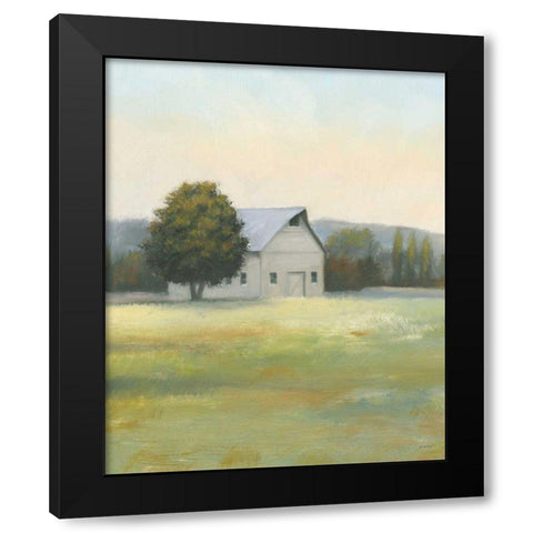 Morning Meadows II Crop Black Modern Wood Framed Art Print with Double Matting by Wiens, James