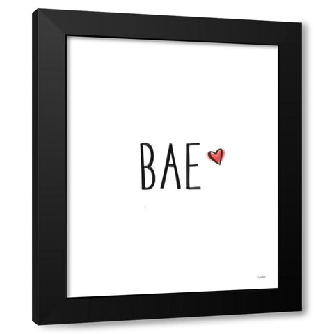 Valentines II Black Modern Wood Framed Art Print by York, Leah