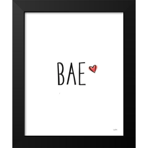 Valentines II Black Modern Wood Framed Art Print by York, Leah